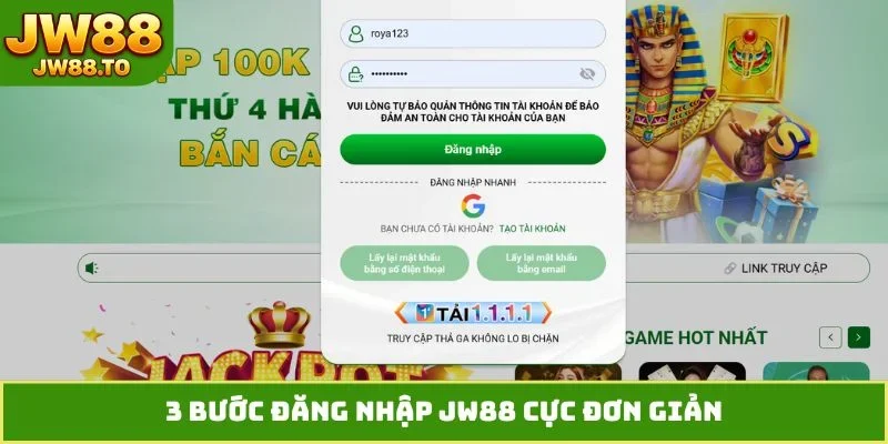 Đăng Nhập JW88 - Hướng Dẫn Truy Cập Nhận Code 100K Miễn Phí - bet164.casa