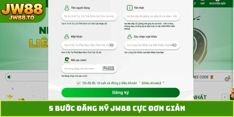 Đăng Ký JW88 - Hướng Dẫn Trong 30 Giây Nhận Quà Tân Thủ - bet164.casa
