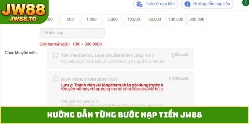 Nạp Tiền JW88 - Hướng Dẫn Chuyển Vốn Siêu Tốc An Toàn 100% - bet164.casa