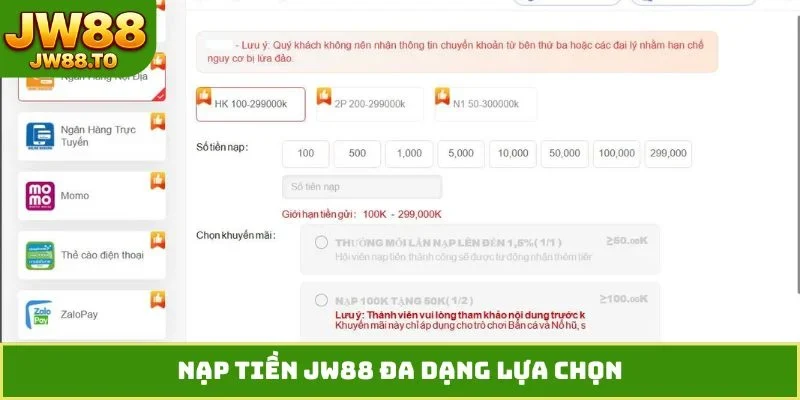 Nạp Tiền JW88 - Hướng Dẫn Chuyển Vốn Siêu Tốc An Toàn 100% - bet164.casa